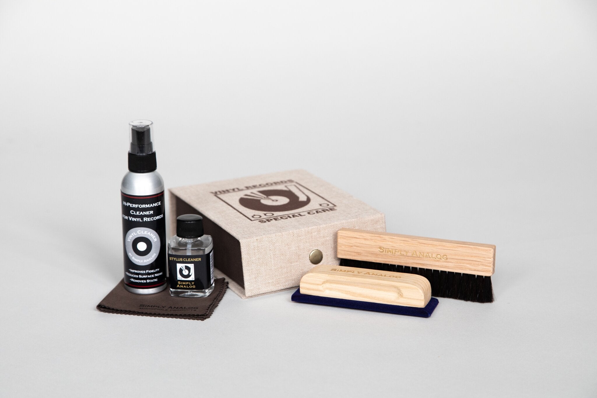 Simply Analog Vinyl Cleaning Boxset: Box und Inhalt