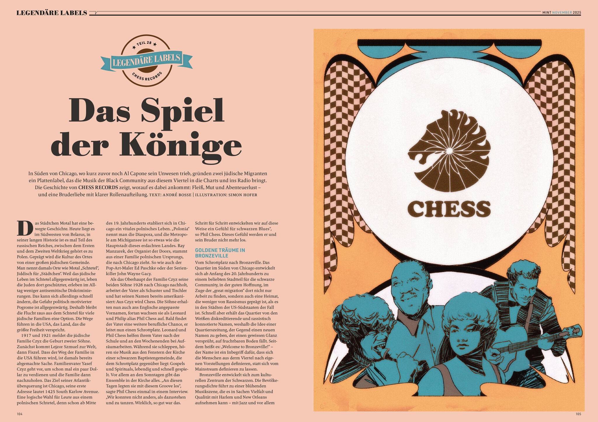 MINT Nr. 80 Doppelseite Legendäre Labels: Chess Records