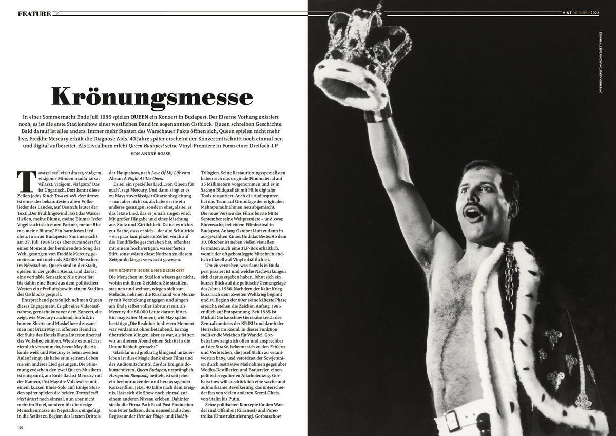 MINT Nr. 87 Doppelseite: Queen live in Bukarest