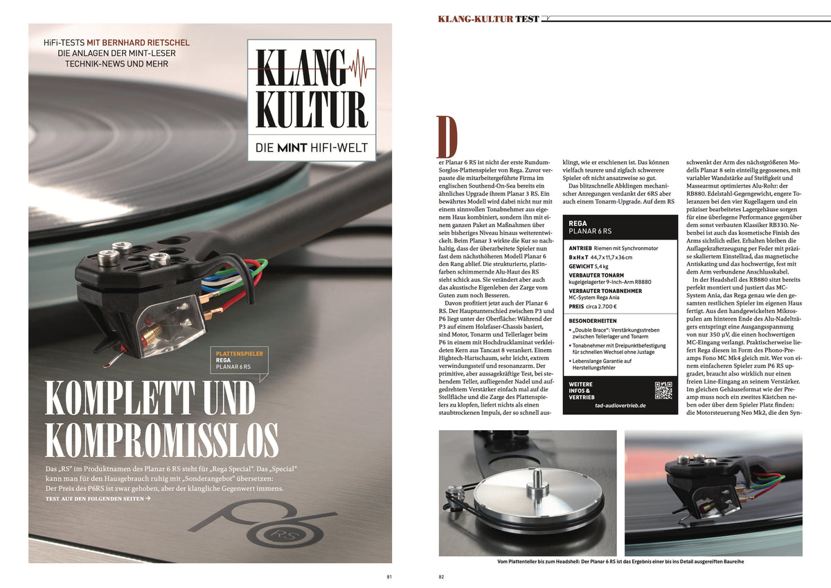 MINT Nr. 87 Doppelseite: HiFi mit Plattenspielertest