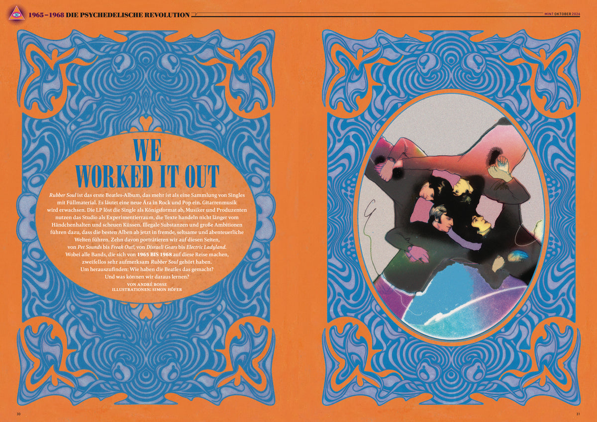 MINT Nr. 87 Doppelseite: Titelstory „Die psychedelische Revolution“
