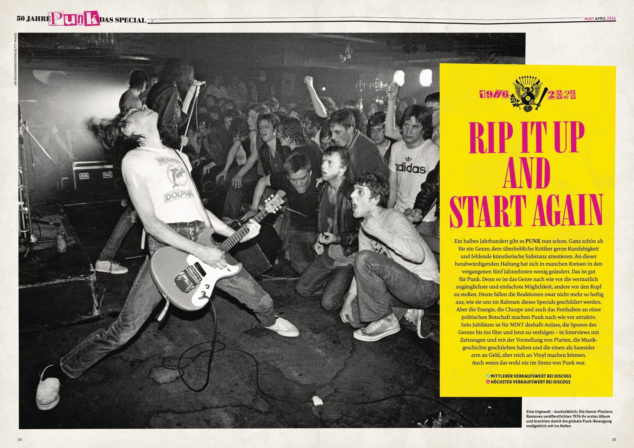 MINT Nr. 83 Doppelseite 50 Jahre Punk