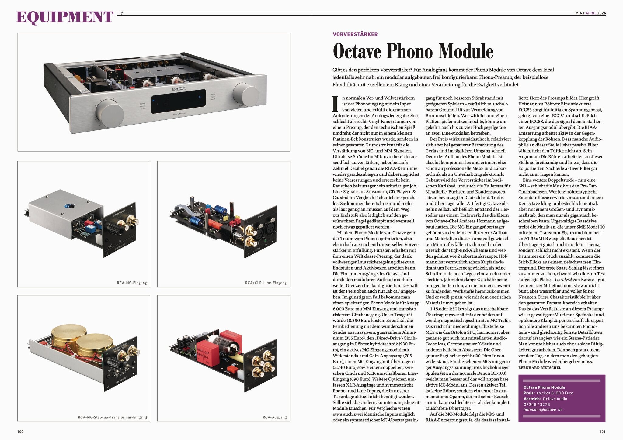 MINT Nr. 83 Doppelseite HiFi / Equipment