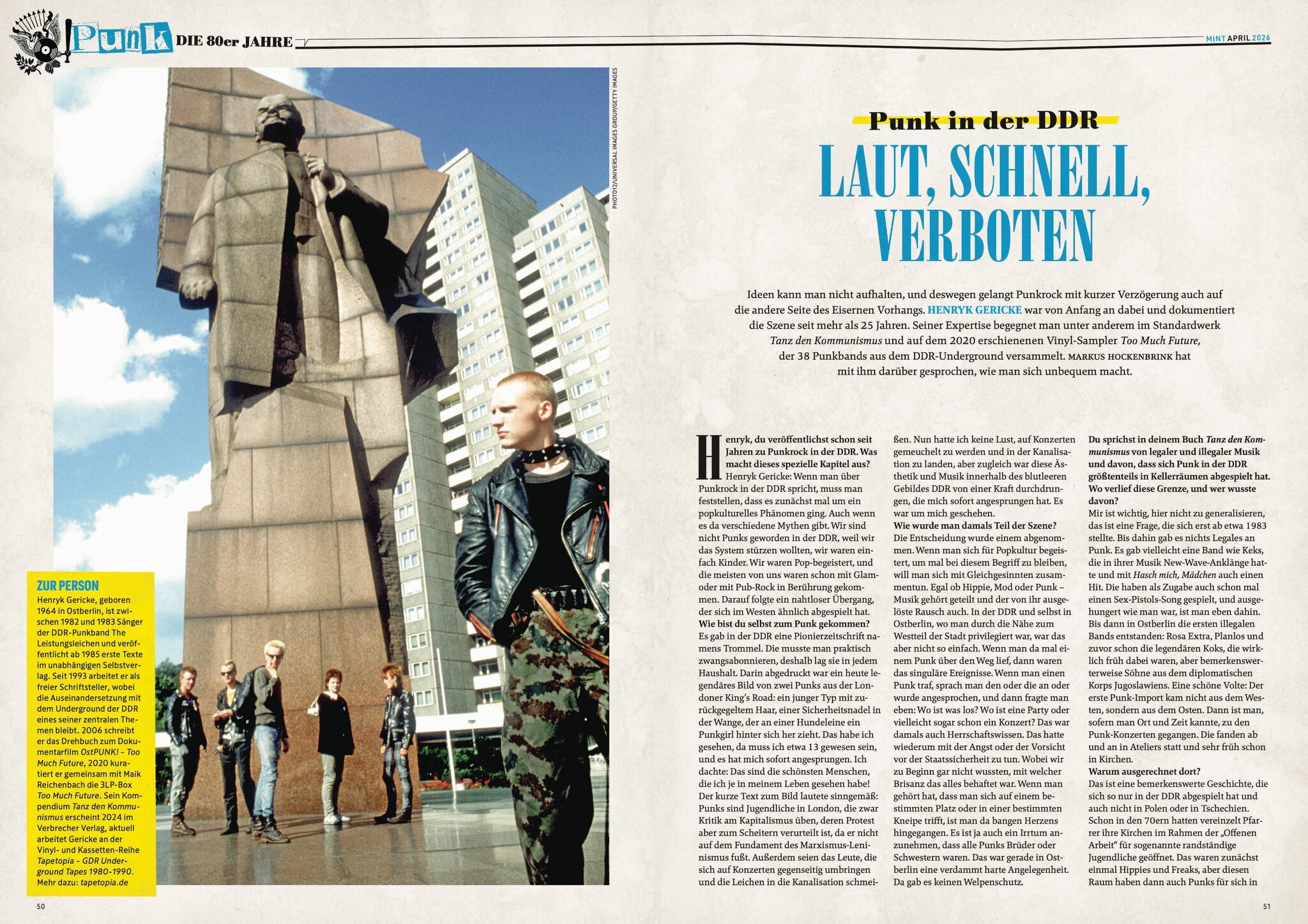MINT Nr. 83 Doppelseite Punk in der DDR